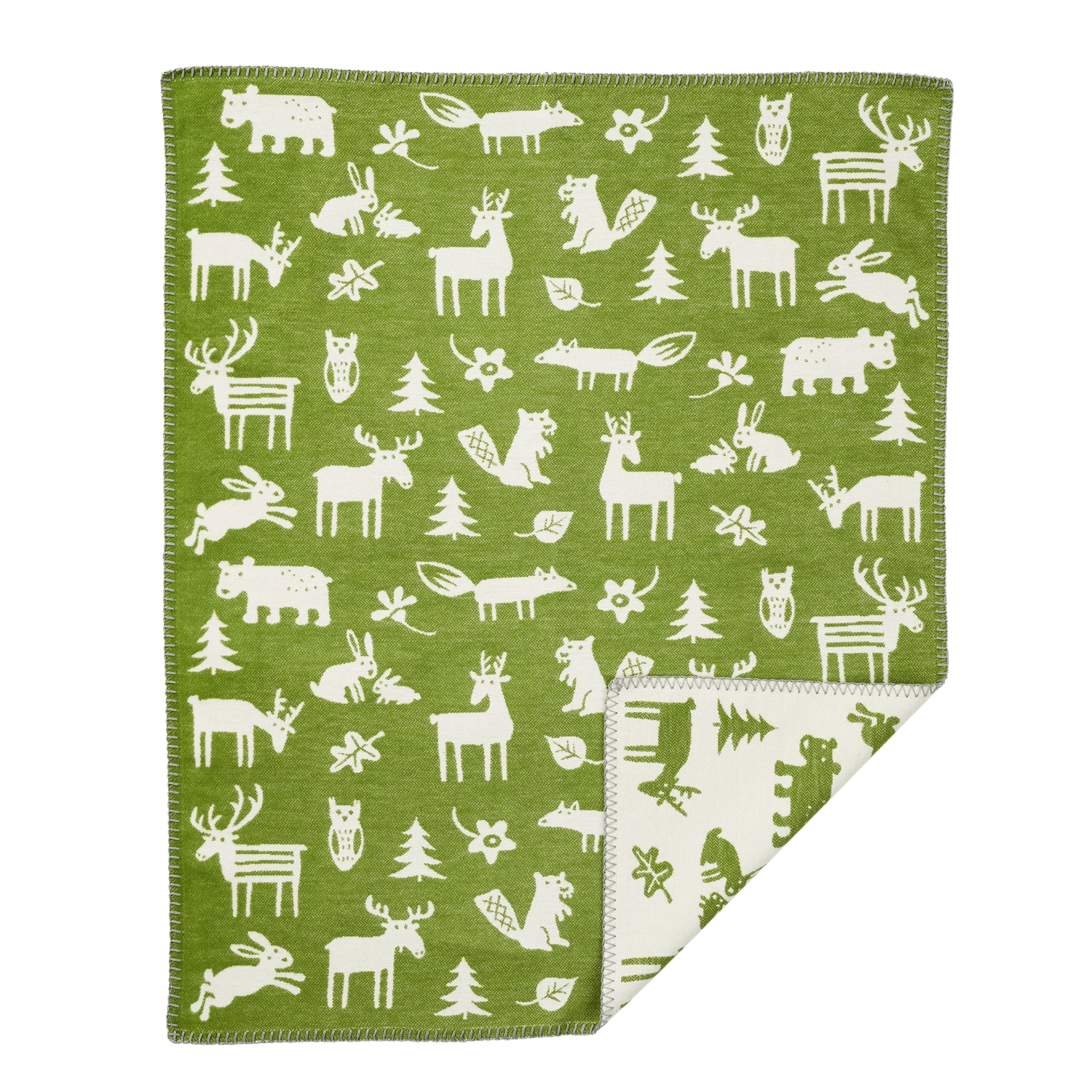 Klippan Yllefabrik Forest Vauvanpeitto Puuvilla 1 Klippan Yllefabrik Forest Vauvanpeitto Puuvilla