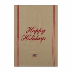 Lexington Happy Holidays Embroidered -keittiöpyyhe 50 X 70 Cm